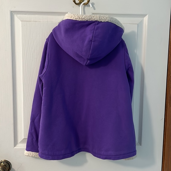 Lands’ End Girl’s hooded sharps lining jacket - Picture 5 of 7